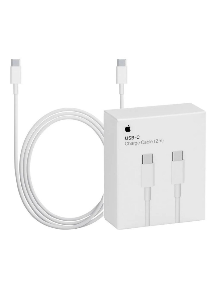Cable original apple iphone usb tipo c a usb tipo c - 2 m - blanco Cable original apple iphone usb tipo c a usb tipo c - 2 m - blanco