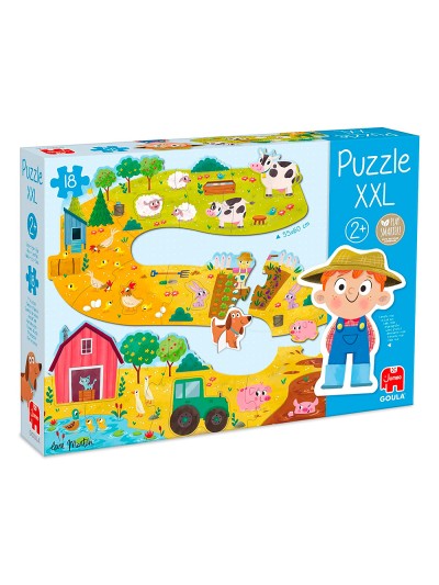Puzle goula xxl granja 18 piezas