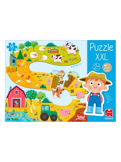 Puzle goula xxl granja 18 piezas