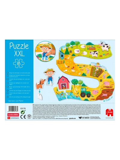 Puzle goula xxl granja 18 piezas