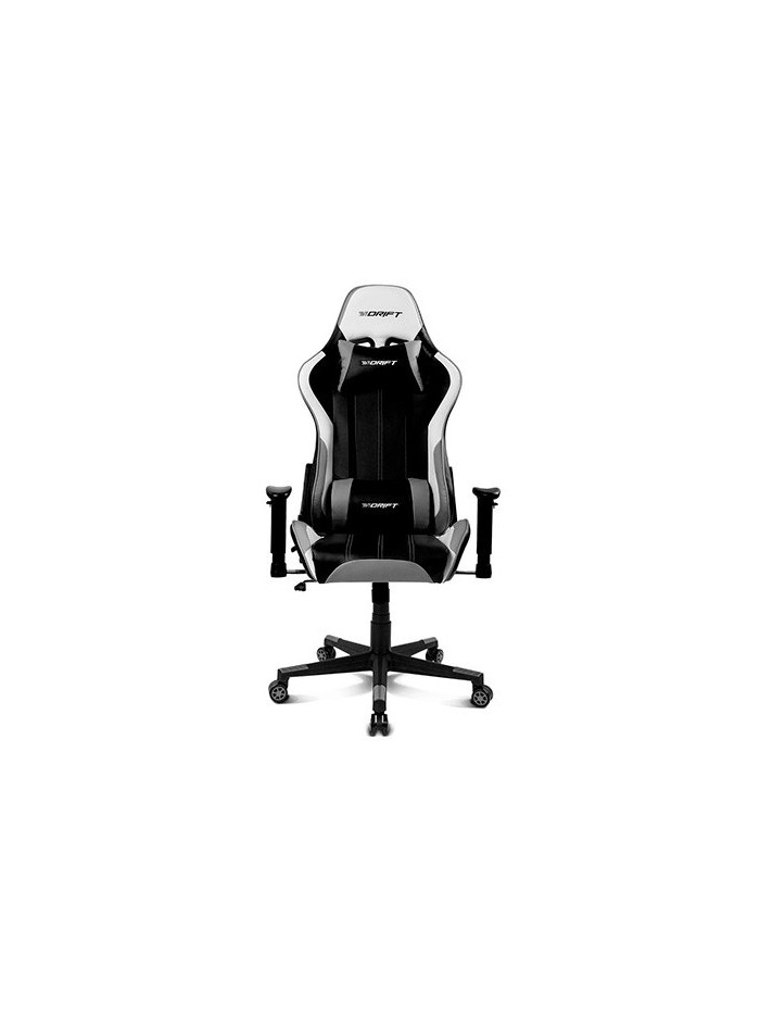 Silla gaming drift dr175 gris incluye cojines cervical y lumbar Silla gaming drift dr175 gris incluye cojines cervical y lumbar