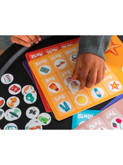 Juego diset de mesa tablas de multiplicar