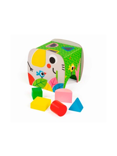 Juego diset de mesa elefante formas geometricas