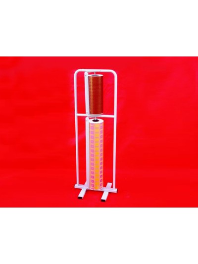 Portarrollo metal de suelo vertical corta papel para bobinas de 64-32 cm