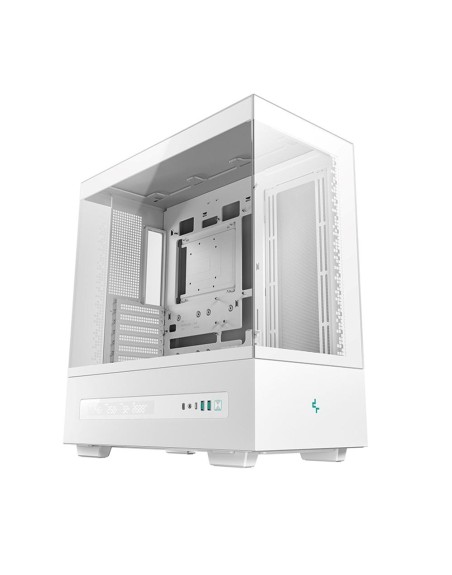 Caja ordenador gaming deepcool atx ch690 cristal templado blanca