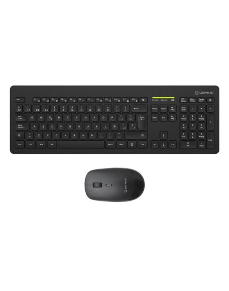 Teclado + raton unykach mk212 pro slim inalambrico
