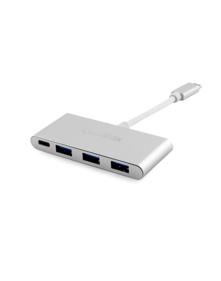 Hub coolbox 3 puertos usb 3.0 1 puerto usb tipo c