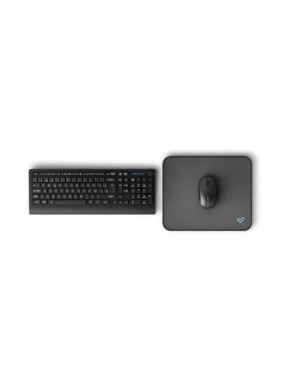 Teclado + raton energy sistem office set silent negro wireless - 104 teclas - 1600 dpi - 6 botones - usb