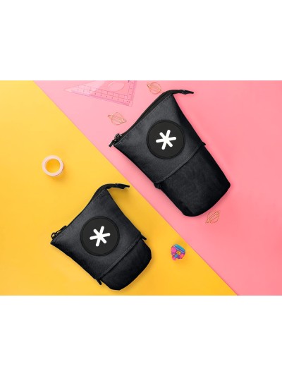 Estuche portatodo antartik cubilete color negro 190x60x80 mm