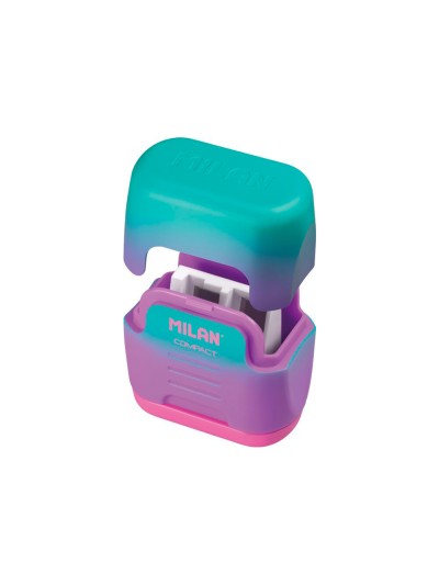 Sacapuntas milan compact sunset plastico 2 usos colores surtidos