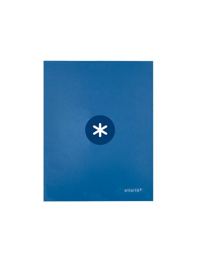 Carpeta antartik a4 forrada 4 anillas 25 mm redondas color azul oscuro