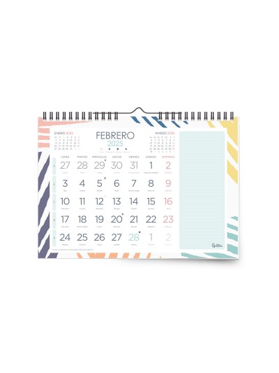 Calendarios liderpapel 2025 pack de 24 unidades diseños surtidos lote