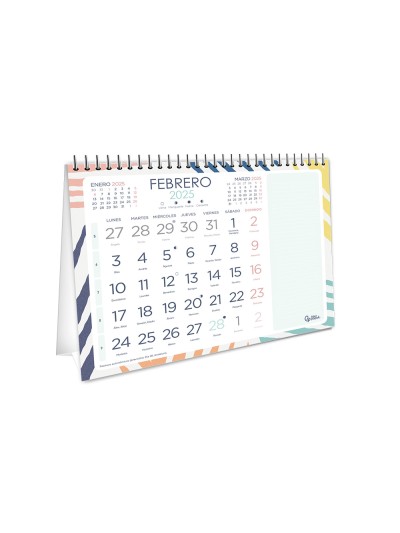 Calendarios liderpapel 2025 pack de 24 unidades diseños surtidos lote