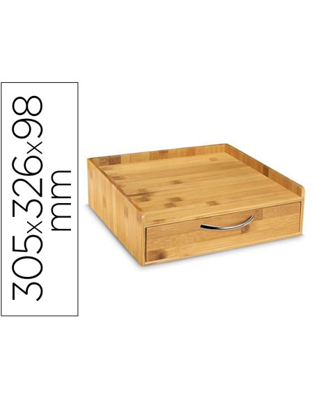 Soporte para capsulas de cafe cep silva bambu 1 cajon 305x326x98 mm