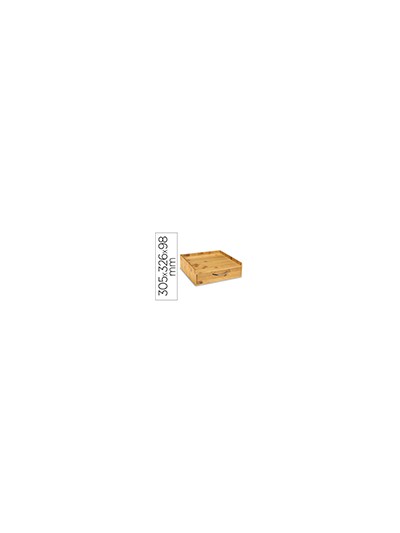 Soporte para capsulas de cafe cep silva bambu 1 cajon 305x326x98 mm