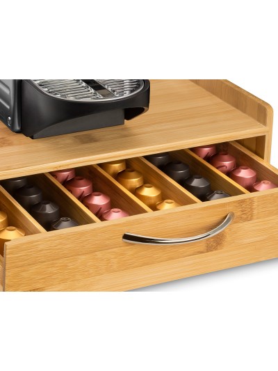Soporte para capsulas de cafe cep silva bambu 1 cajon 305x326x98 mm