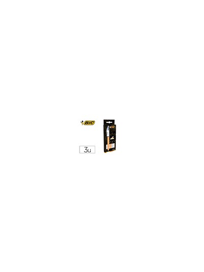 Boligrafo bic cuatro colores set regalo 50 aniversario 2 unidades shine color oro mate + 1 unidad shine color plata