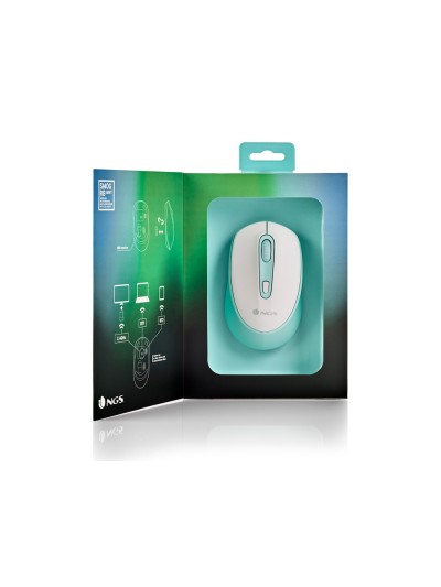 Raton ngs smog optico 1000/1600/2400 dpi inalambrico 3 botones receptor usb 2,4 ghz luces
