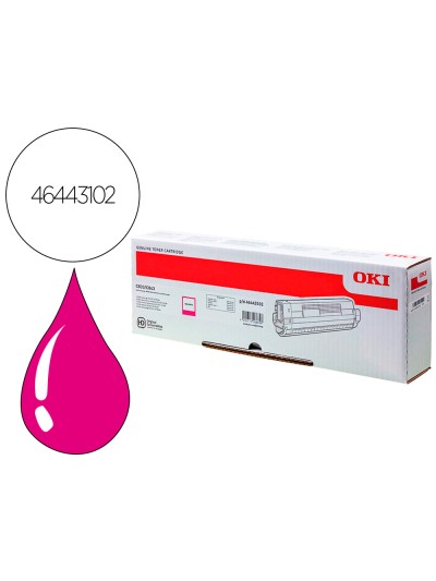 Toner oki laser 46443102 c833 / c843 magenta 10000 paginas