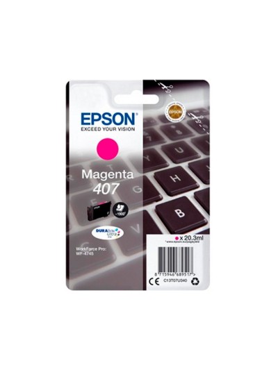 Ink-jet epson 407l clavier wf-4745 series magenta 1900 paginas