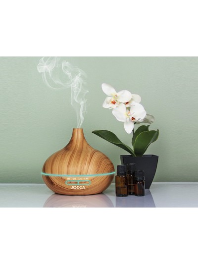 Difusor de aromas jocca 7 modos iluminacion incluye usb capacidad 300 ml 170x170x170 mm