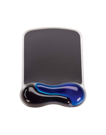 Alfombrilla para raton kensington duo gel con reposamuñecas color negro/azul 240x182x25 mm