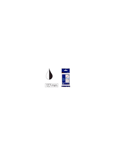 Cinta brother hse 231 termoretractible 11,7 mm negro/blanco