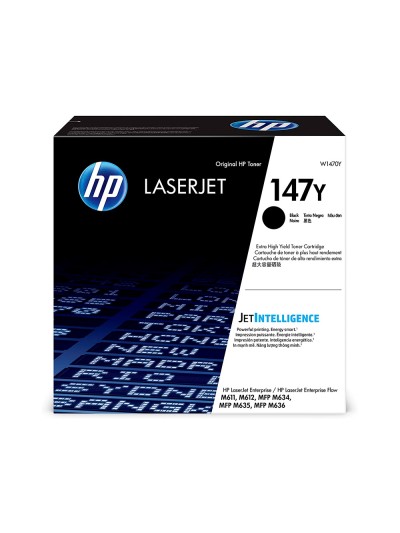 Toner hp 147y enterprise m611dn / m612dn / m635z / m636z / m635h mfp / m636fh mfp negro 42000 paginas