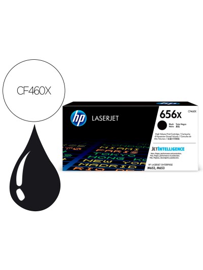 Toner hp laser 656x-cf460x negro 27000 paginas