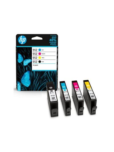 Toner hp 912 -6zc74ae multi pack negro / cian / magenta / amarillo
