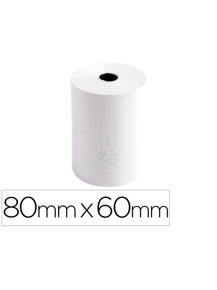 Rollo sumadora exacompta termico 80 mm x 60 mm 48 g/m2 Rollo sumadora exacompta termico 80 mm x 60 mm 48 g/m2