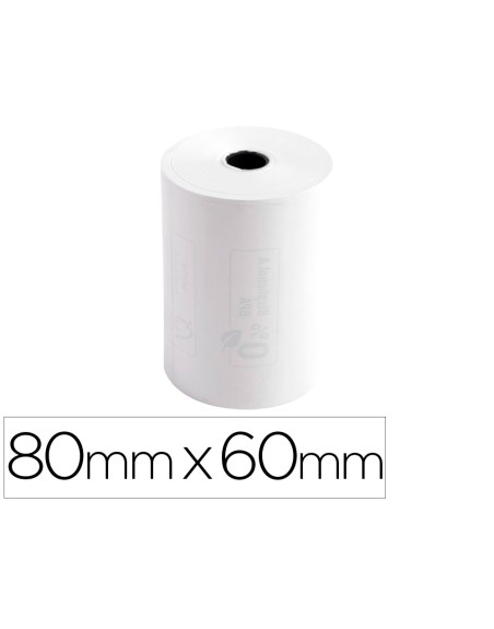 Rollo sumadora exacompta termico 80 mm x 60 mm 48 g/m2