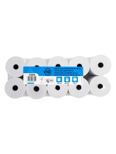 Rollo sumadora exacompta termico 80 mm x 60 mm 48 g/m2