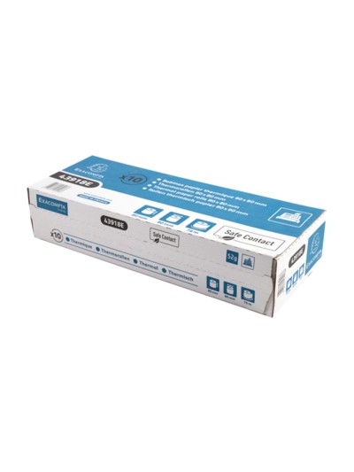 Rollo sumadora exacompta safe contact termico 80 mm x 80 mm 52 g/m2