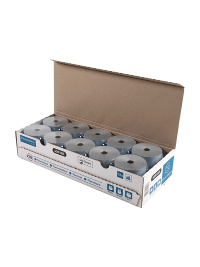 Rollo sumadora exacompta safe contact termico 80 mm x 80 mm 52 g/m2