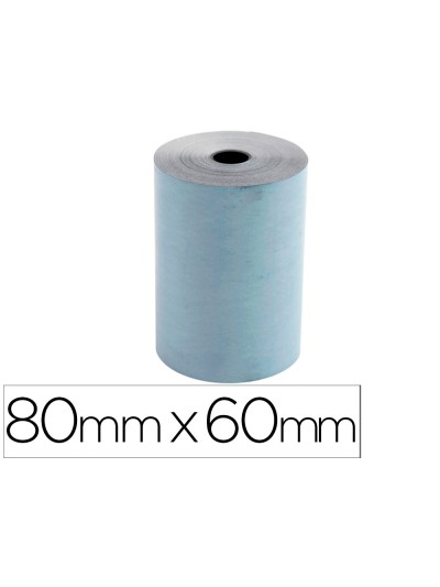 Rollo sumadora exacompta safe contact termico 80 mm x 60 mm 52 g/m2
