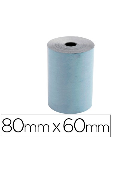 Rollo sumadora exacompta safe contact termico 80 mm x 60 mm 52 g/m2