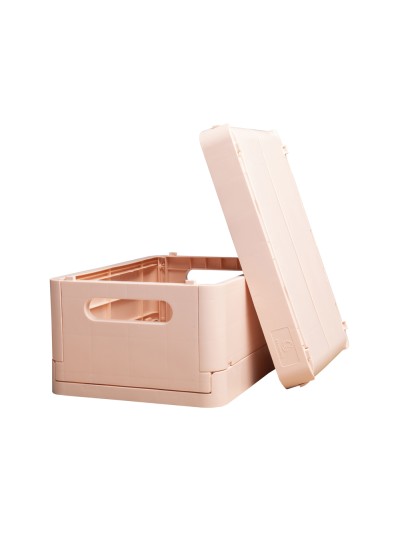 Caja plegable exacompta midi skandi polipropileno reciclado color nude 276x188x120 mm