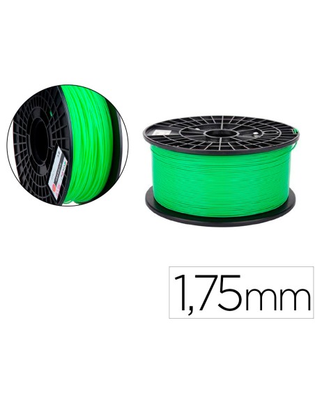 Filamento 3d colido pla luminoso 1,75 mm 1 kg verde