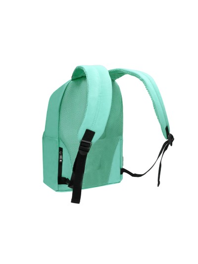 Cartera antartik mochila con asa y bolsillos con cremallera color verde menta 310x160x410 mm