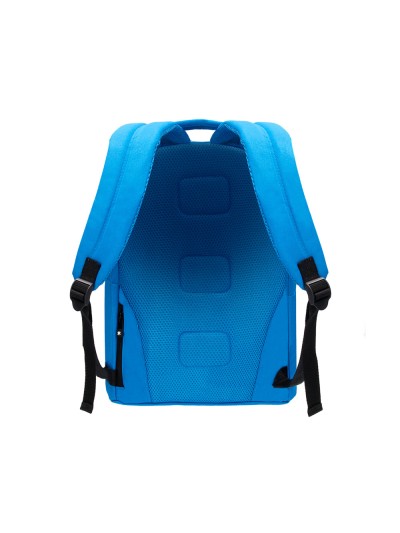Cartera antartik mochila con asa y bolsillos con cremallera color azul 310x160x410 mm
