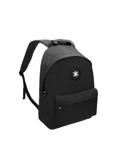 Cartera antartik mochila con asa y bolsillos con cremallera color negro 310x160x410 mm