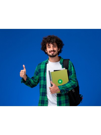 Cuaderno espiral a4 micro antartik tapa forrada80h 90 gr horizontal 1 banda 4 taladros color verde