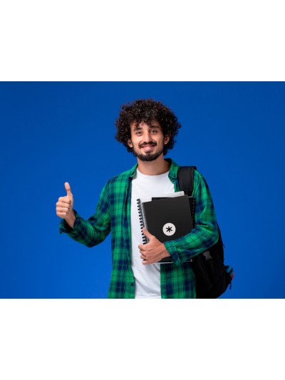 Cuaderno espiral a4 micro antartik tapa forrada80h 90 gr horizontal 1 banda 4 taladros color negro