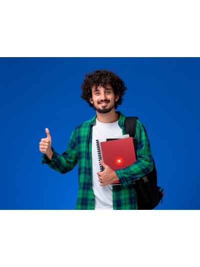 Cuaderno espiral a4 micro antartik tapa forrada 80h 90 gr cuadro 5mm 1 banda 4 taladros frambuesa