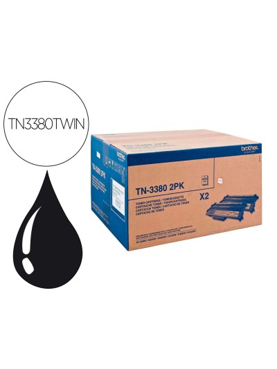 Toner brother hl5440d / 5450dn / 5470dw 16000 pag 2 pack negro