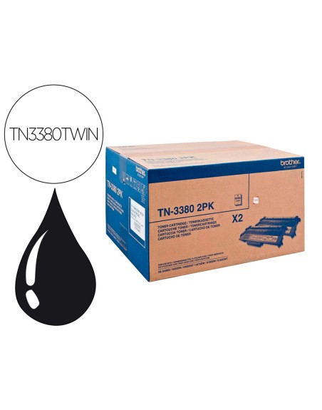 Toner brother hl5440d / 5450dn / 5470dw 16000 pag 2 pack negro