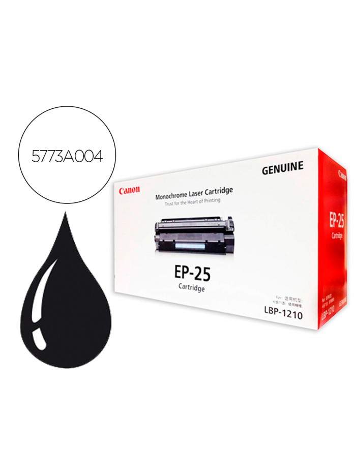 Toner canon ep25 lbp1210 negro Toner canon ep25 lbp1210 negro