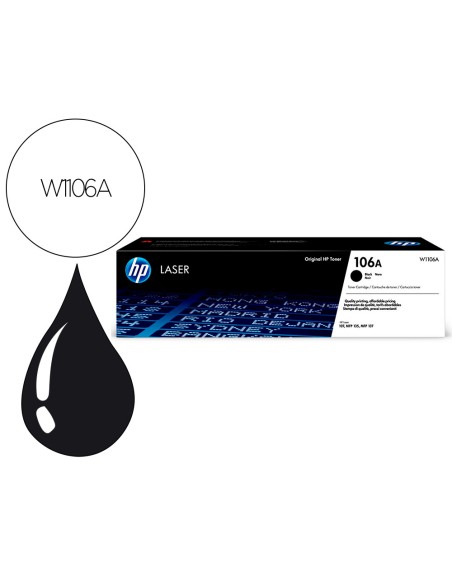 Toner hp laser 107a/w, mfp 135anegro 106a