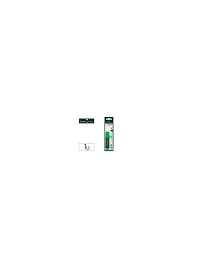 Rotulador faber castell fluorescente textliner 48-63 verde blister de 1 unidad